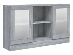 Vitrina|Vitrina madera contrachapada Sonoma 120x30,5x70 cm ES861533