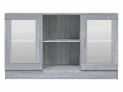 Vitrina|Vitrina madera contrachapada Sonoma 120x30,5x70 cm ES861533