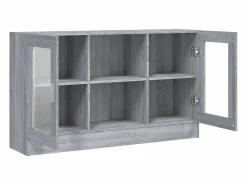 Vitrina|Vitrina madera contrachapada Sonoma 120x30,5x70 cm ES861533