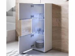 Vitrina para Salón comedor en con LED 40x29x128cm Luke V3^MB Muebles Bonitos Hot