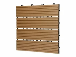 ECD Germany WPC Baldosas 30x30 cm - 44 unid. por 4m² Color natural oscuro Best