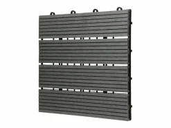 ECD Germany Terraza|11x Baldosas para terraza WPC 30x30 cm 1 m² baldosas antracita