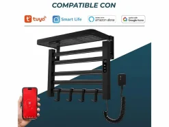 Yoevu - Toallero eléctrico Wi-Fi 100W , pantalla LCD táctil, contro WIFI y Alexa^ Hot