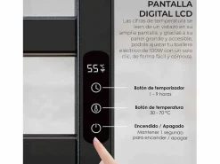 Yoevu - Toallero eléctrico Wi-Fi 100W , pantalla LCD táctil, contro WIFI y Alexa^ Hot