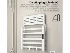 Yoevu - Toallero eléctrico Wi-Fi 100W , pantalla LCD táctil, contro WIFI y Alexa Blanco Clearance