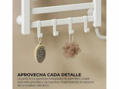 Yoevu - Toallero eléctrico Wi-Fi 100W , pantalla LCD táctil, contro WIFI y Alexa Blanco Clearance