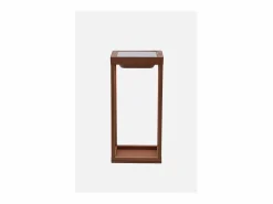 Zafferano - Farol solar para el hogar de 2 LED, 37,3 cm, lámpara de pared y mesa de 2 W con batería y sensor crepuscular, color Blanco Sale