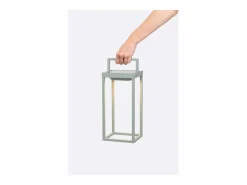 Zafferano - Farol solar para el hogar de 2 LED, 37,3 cm, lámpara de pared y mesa de 2 W con batería y sensor crepuscular, color Blanco Sale