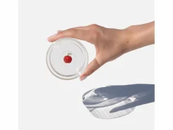 Zafferano Teca Frutta - Juego de 6 Vasos de Vidrio Borosilicato con Manzana - Vaso de 35 cl Doble Fondo Decorado a Mano, Fácilmente Lavable^ Outlet