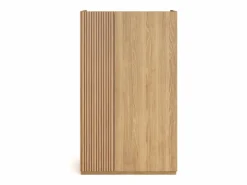 Herdasa Zapatero - A122cm x L70cm x P35cm roble puerta serigrafía vallado - Akra Color natural oscuro Online