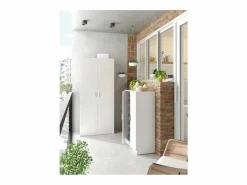Loungitude Zapatero|Mueble De Almacenaje|Zapatero 2 puertas 6 estantes - A108 cm