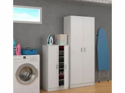 Loungitude Zapatero|Mueble De Almacenaje|Zapatero 2 puertas 6 estantes - A108 cm