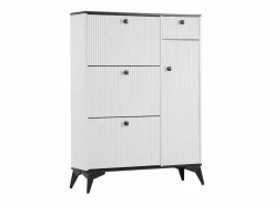 Zapatero con 3 puertas, 1 cajón y 1 puerta, estilo moderno, ideal para la entrada o el salón^OKWISH Online