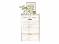 Merax Zapatero|Mueble De Almacenaje|Zapatero con 3 puertas + 2 cajones - zapatero - 80 x 23 x 131 cm - aglomerado -