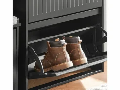 Sobuy Zapatero|Mueble De Almacenaje|Zapatero Con 2 Solapas FSR165-K-SCH