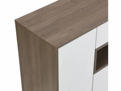 Zapatero con banco para zapatos, 3 puertas y 1 cajón, madera y - para recibidores^OKWISH