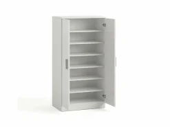 duehome Zapatero|Mueble De Almacenaje|Zapatero de 2 puertas en blanco mate 55x108 cm Liam Blanco Artik (Blanco Mate)