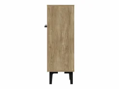 Zapatero en color madera con 2 puertas - estantes regulables 60 × 34,5 x 95 cm^Hauss Spole New