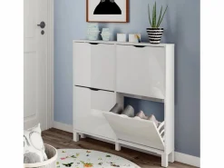 Zapatero|Mueble De Almacenaje|Zapatero Recibidor Estrecho Mary, 97x98x17 cm
