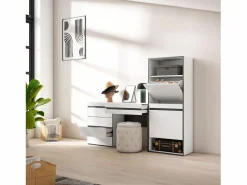 Zapatero, 187x35x145cm, Dormitorio, habitación, Cómoda, Cajonera, Tocador,^Skraut Home Online