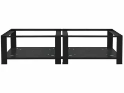 Zócalo lavadora doble con balda base secadora negra^ML-DESIGN Discount